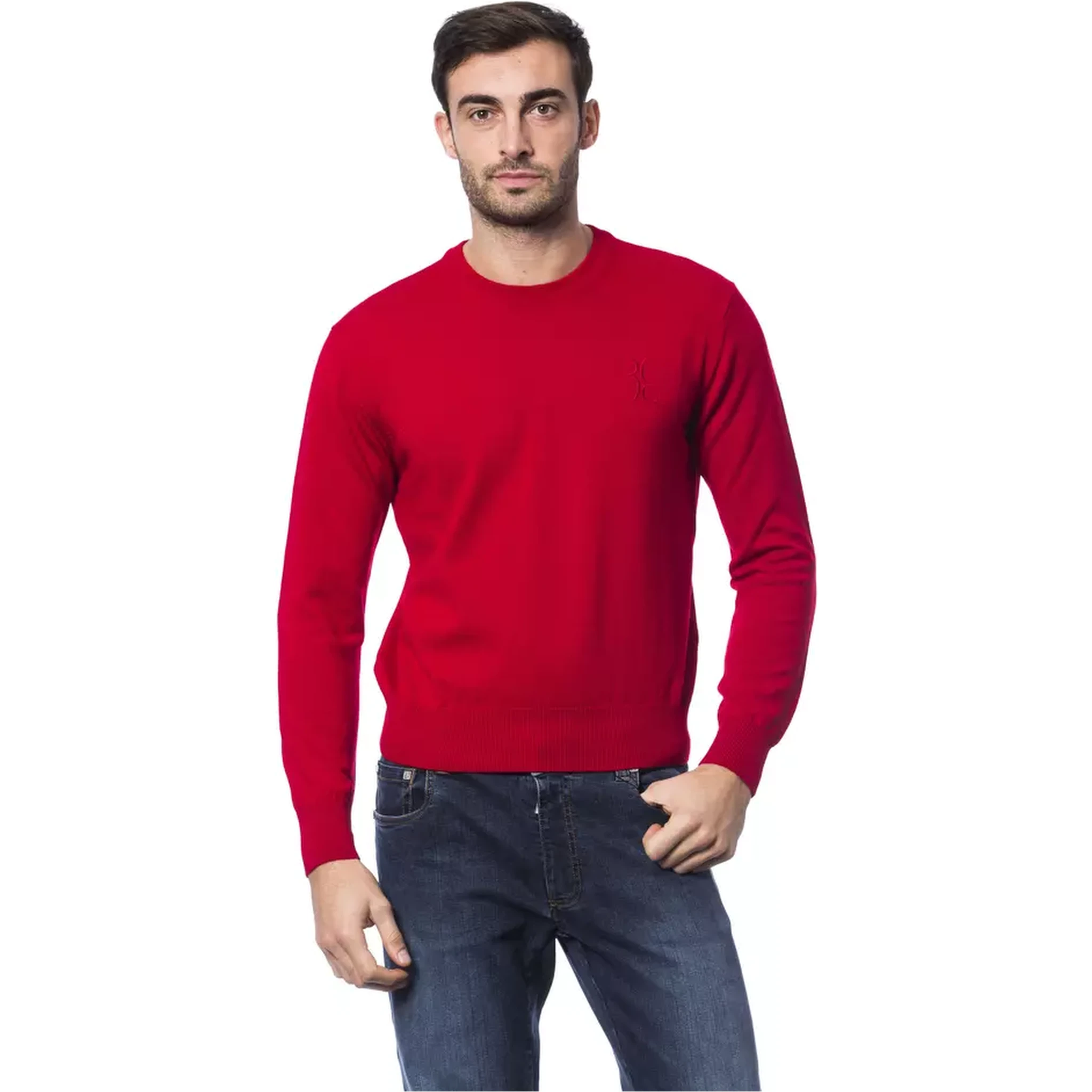 Red Merino Wool Sweater