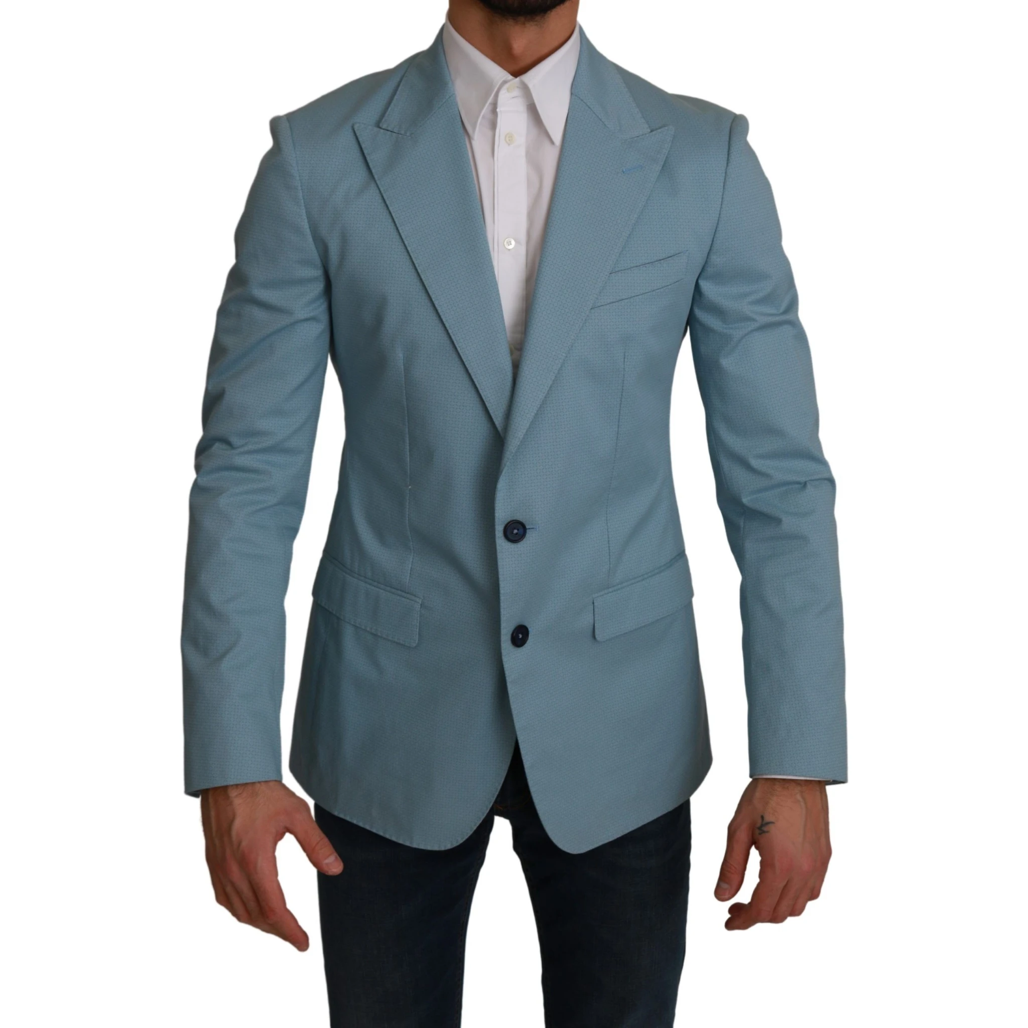 Blue Slim Fit Coat Jacket MARTINI Blazer