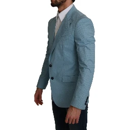 Blue Slim Fit Coat Jacket MARTINI Blazer