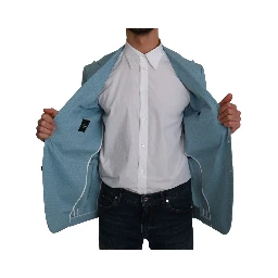 Blue Slim Fit Coat Jacket MARTINI Blazer