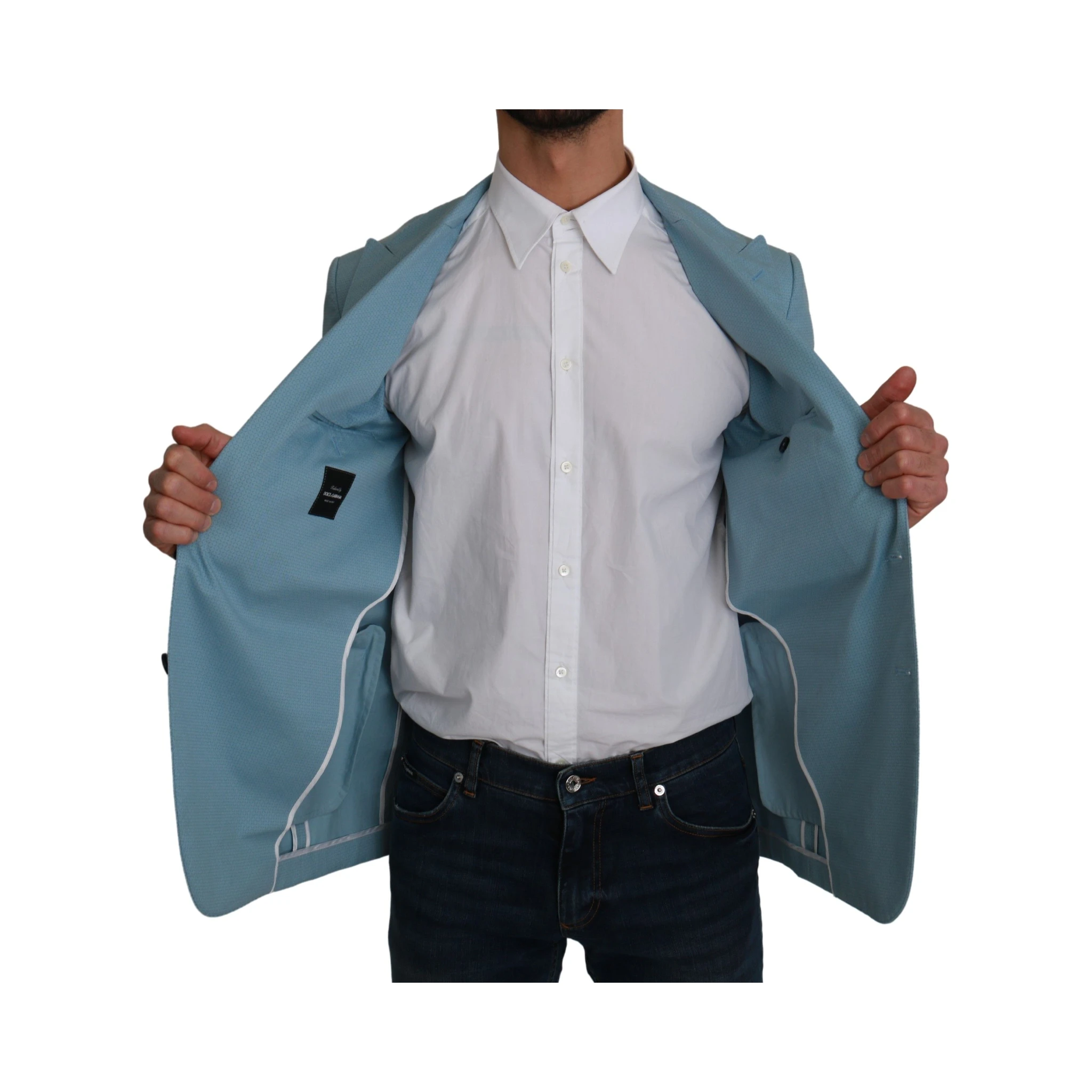 Blue Slim Fit Coat Jacket MARTINI Blazer