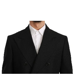 Black Slim Fit Jacket Coat Wool Blazer