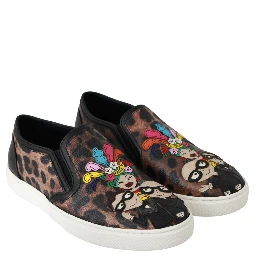 Leather Leopard #dgfamily Loafers Shoes