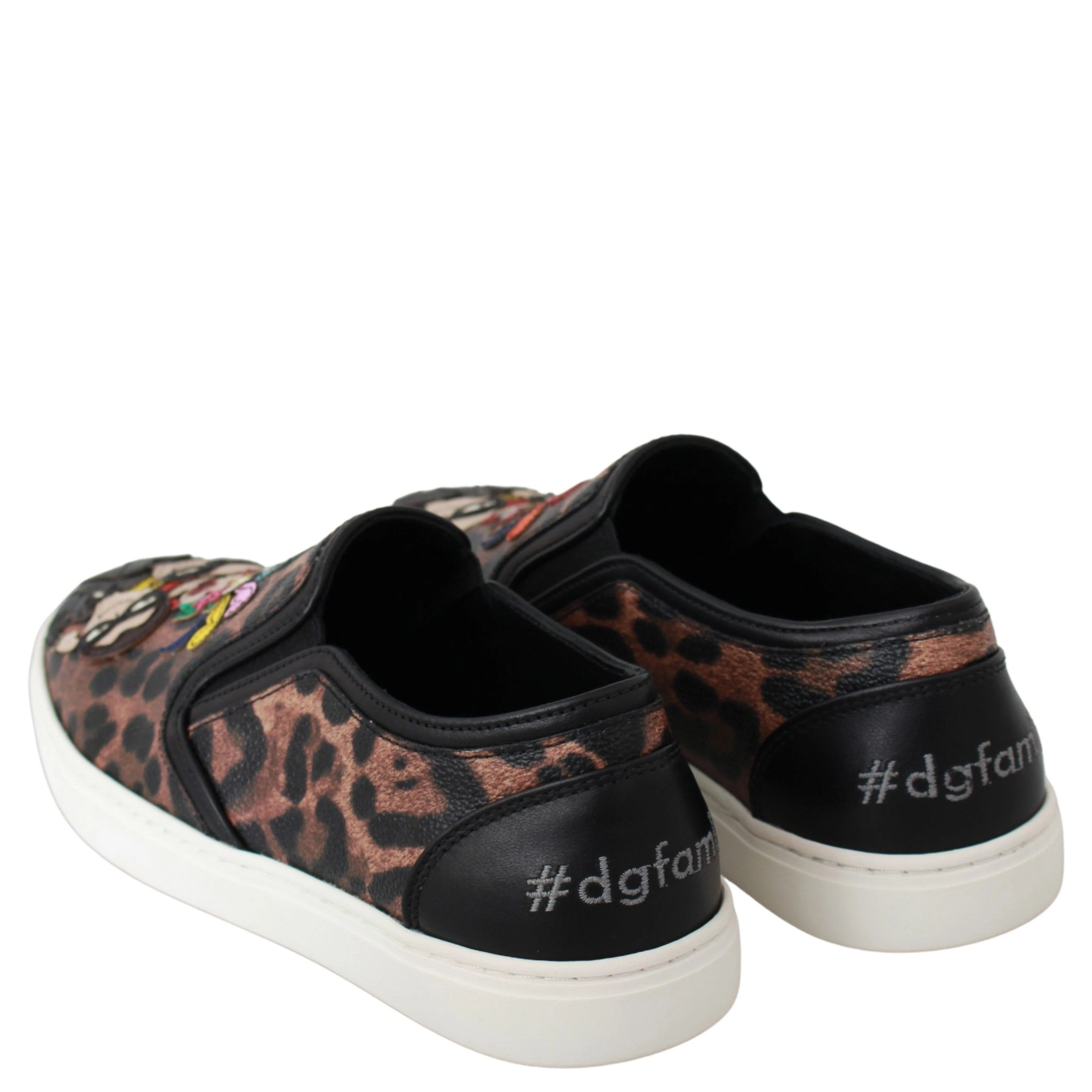 Leather Leopard #dgfamily Loafers Shoes