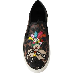 Leather Leopard #dgfamily Loafers Shoes