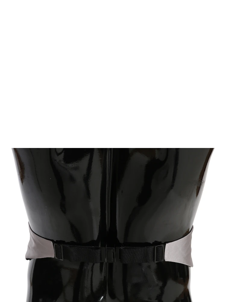 Gray Men Waist Belt 100% Silk Cummerbund alternative