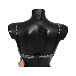 Blue Stripes Lace Reggiseno Bra Underwear