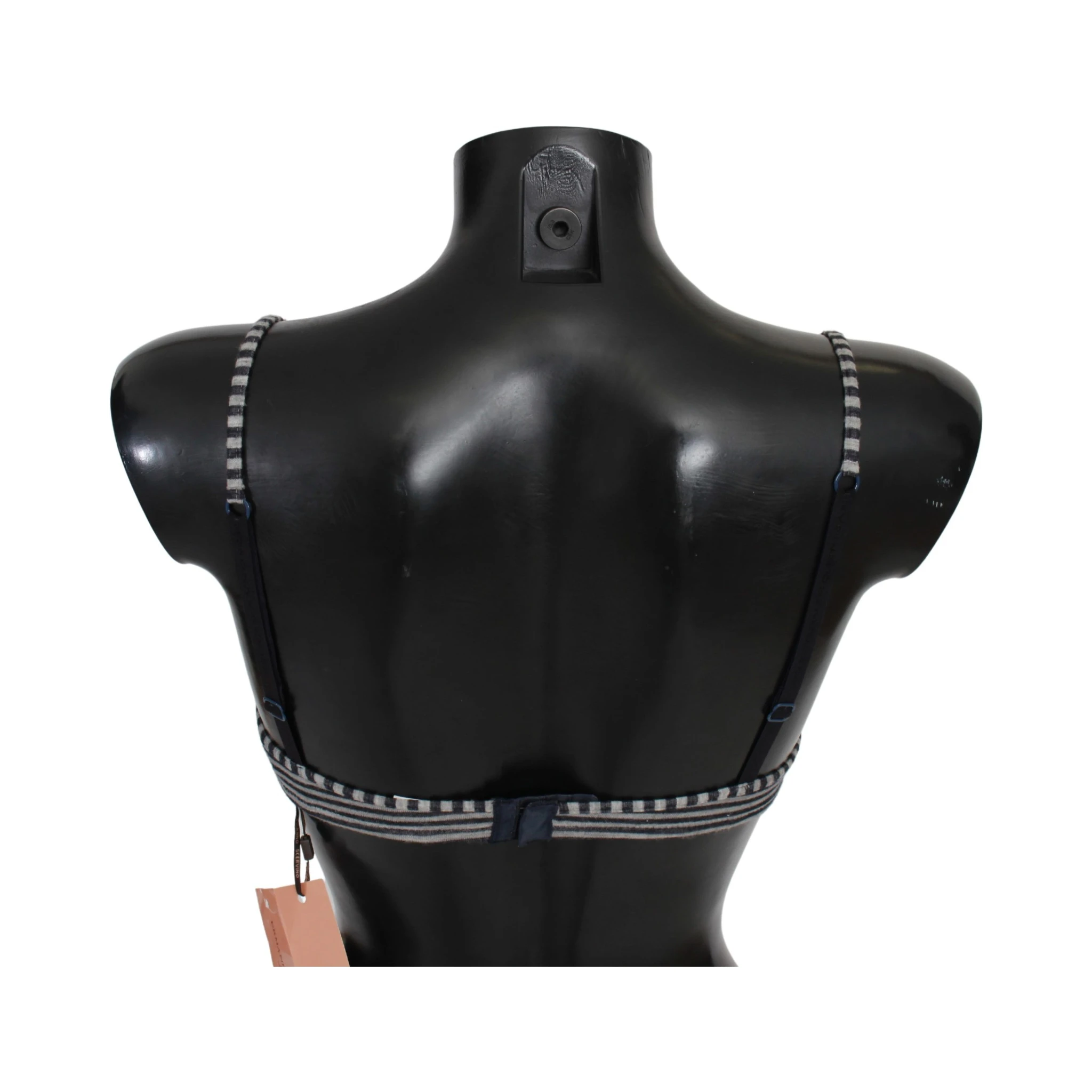 Blue Stripes Lace Reggiseno Bra Underwear