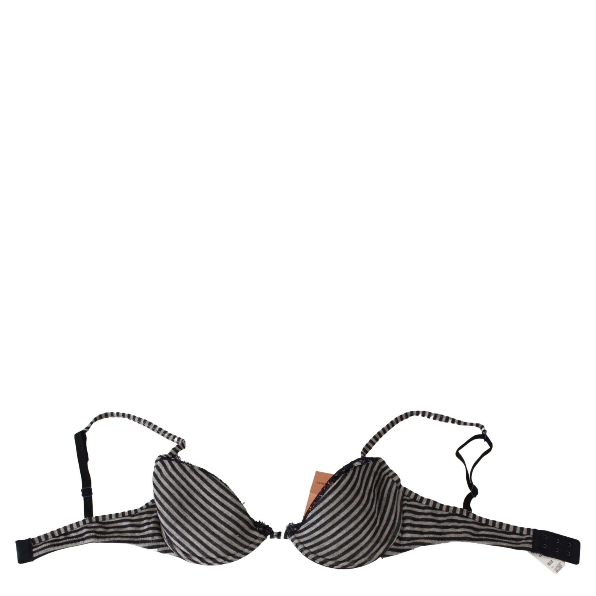 Blue Stripes Lace Reggiseno Bra Underwear