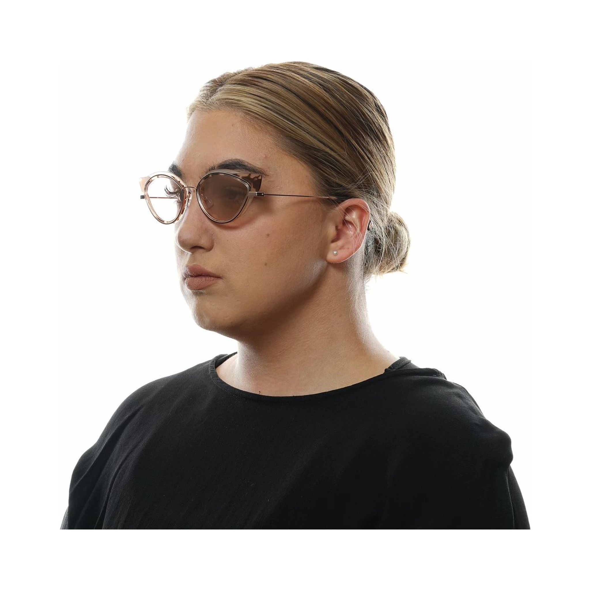 Brown Metal & Plastic Sunglasses