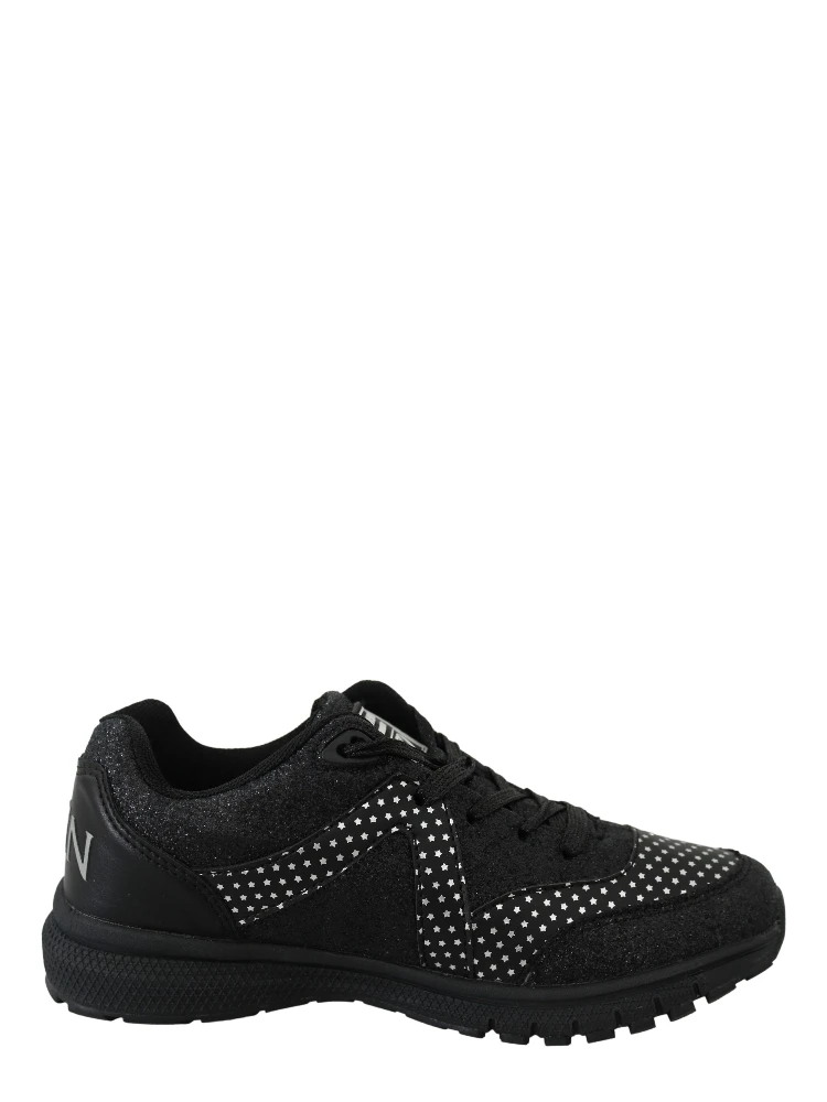 Black Polyester Runner Jasmines Sneakers Shoes alternative