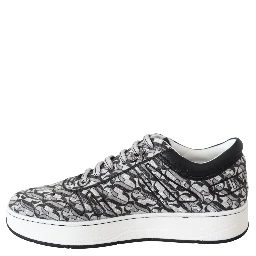 Silver Black Glitter Hawaii Sneakers