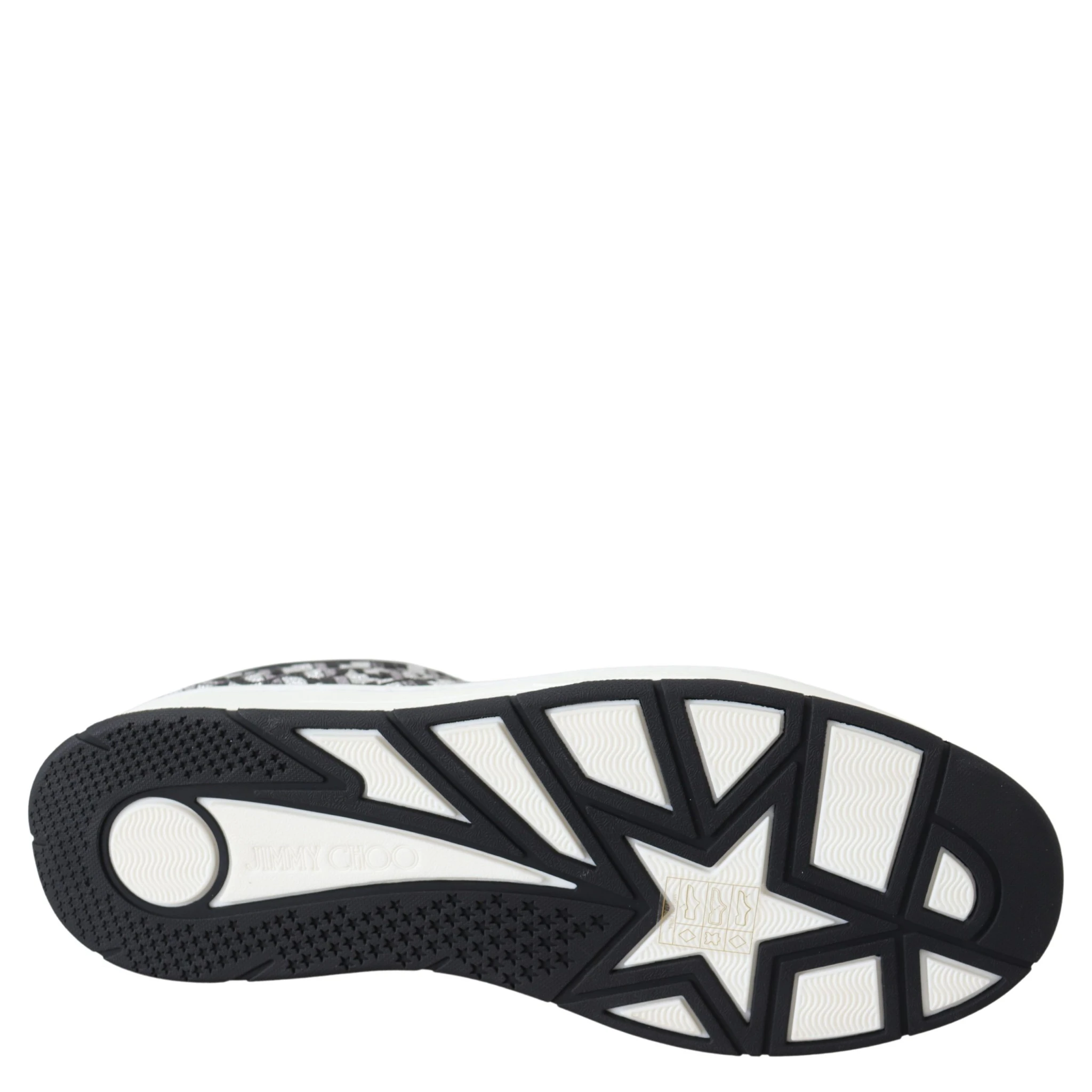 Silver Black Glitter Hawaii Sneakers