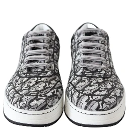 Silver Black Glitter Hawaii Sneakers