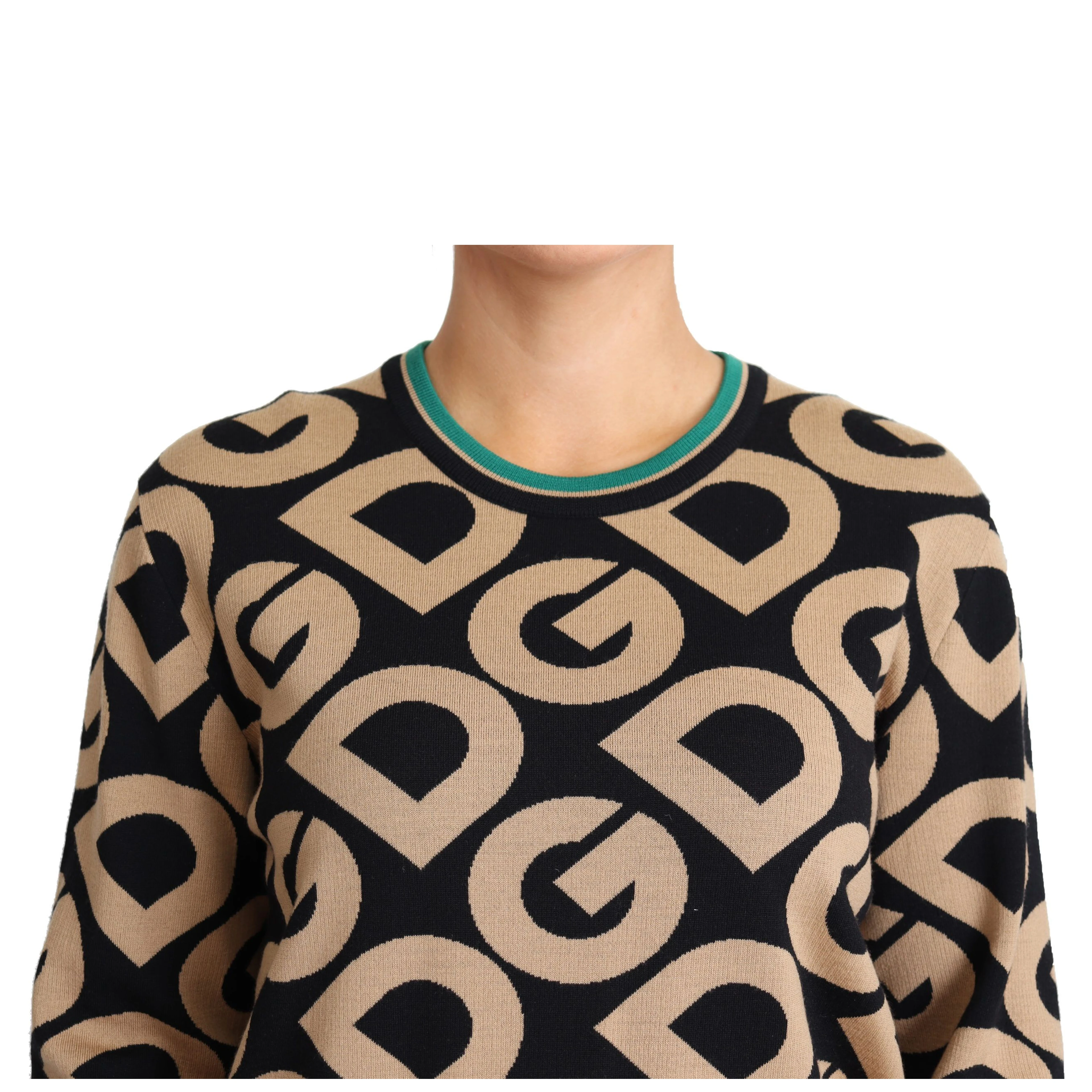 Multicolor DG Mania Wool Crewneck Pullover Sweater