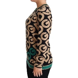 Multicolor DG Mania Wool Crewneck Pullover Sweater