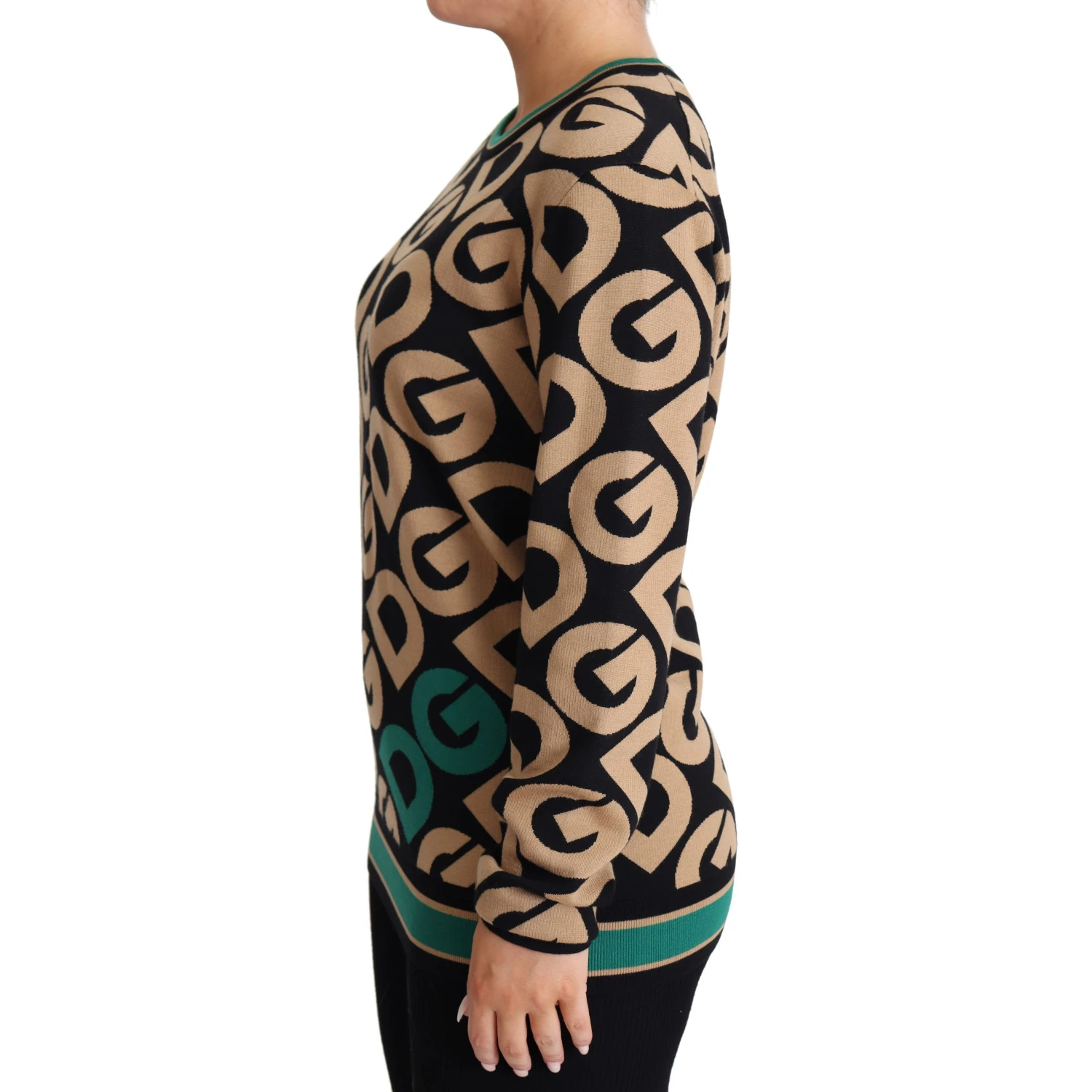 Multicolor DG Mania Wool Crewneck Pullover Sweater