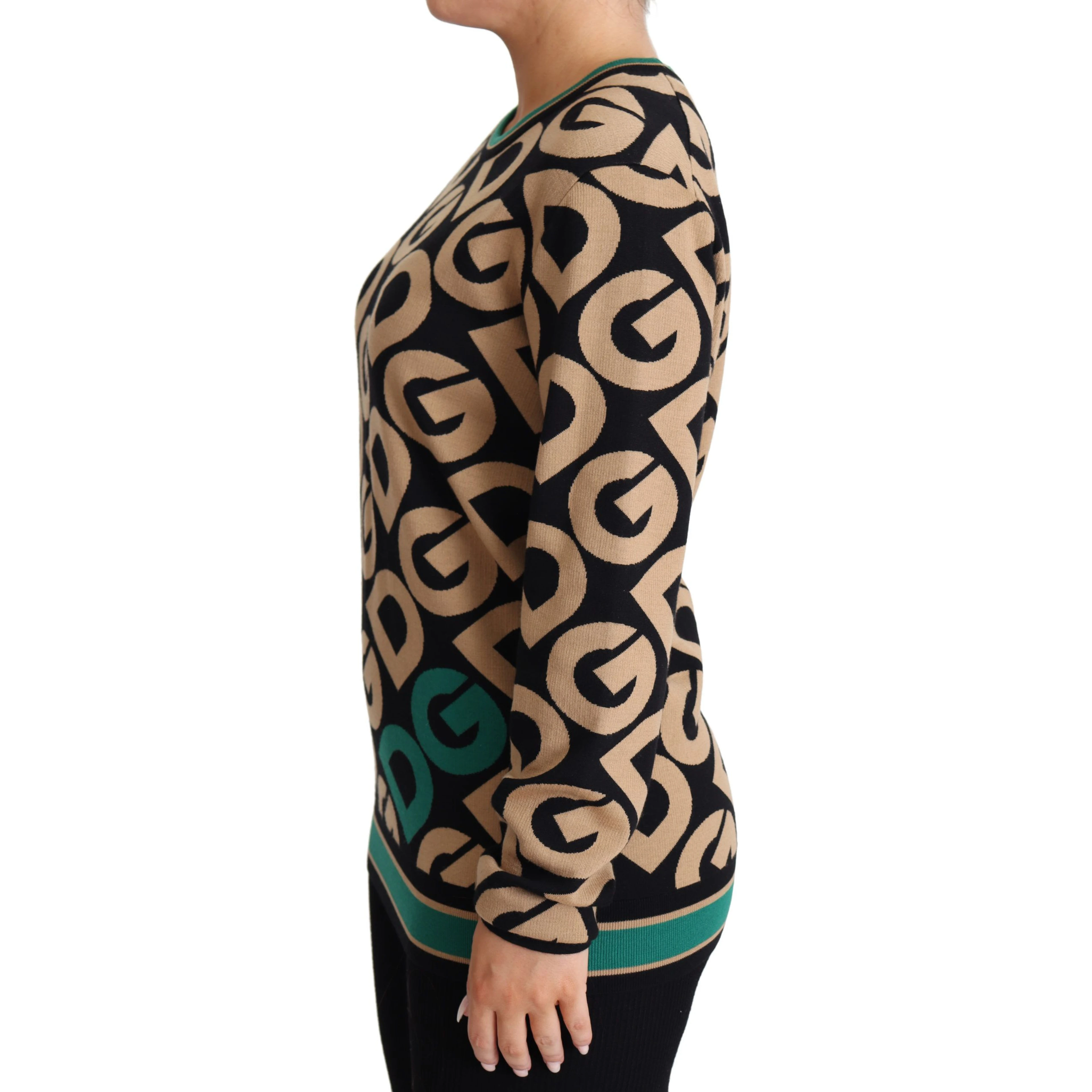 Multicolor DG Mania Wool Crewneck Pullover Sweater