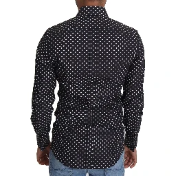 Black White Polka Dots Casual Shirt
