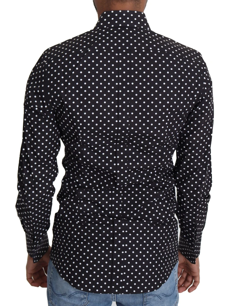 Black White Polka Dots Casual Shirt alternative