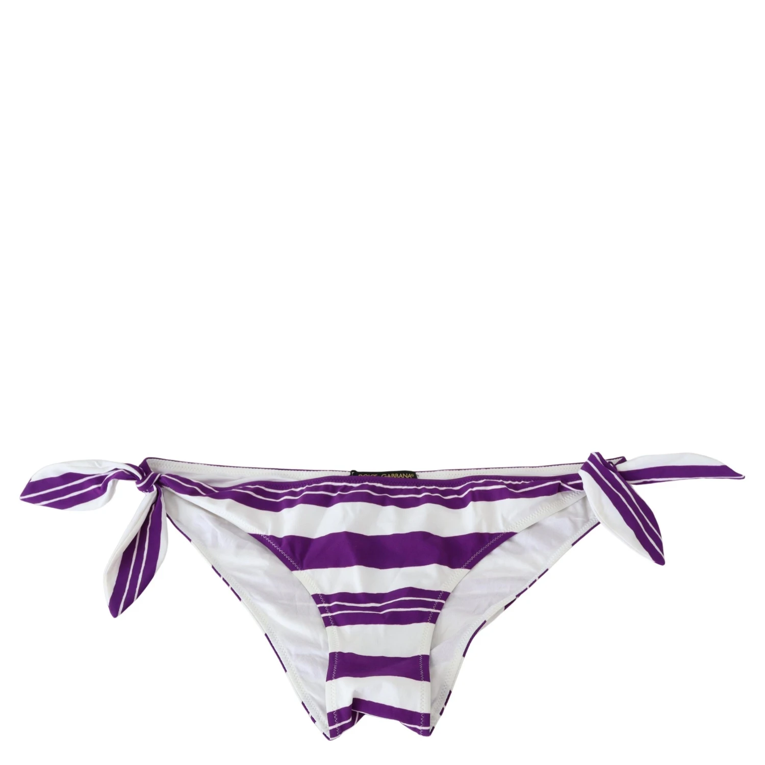 Purple White Stripes Beachwear Bikini Bottom