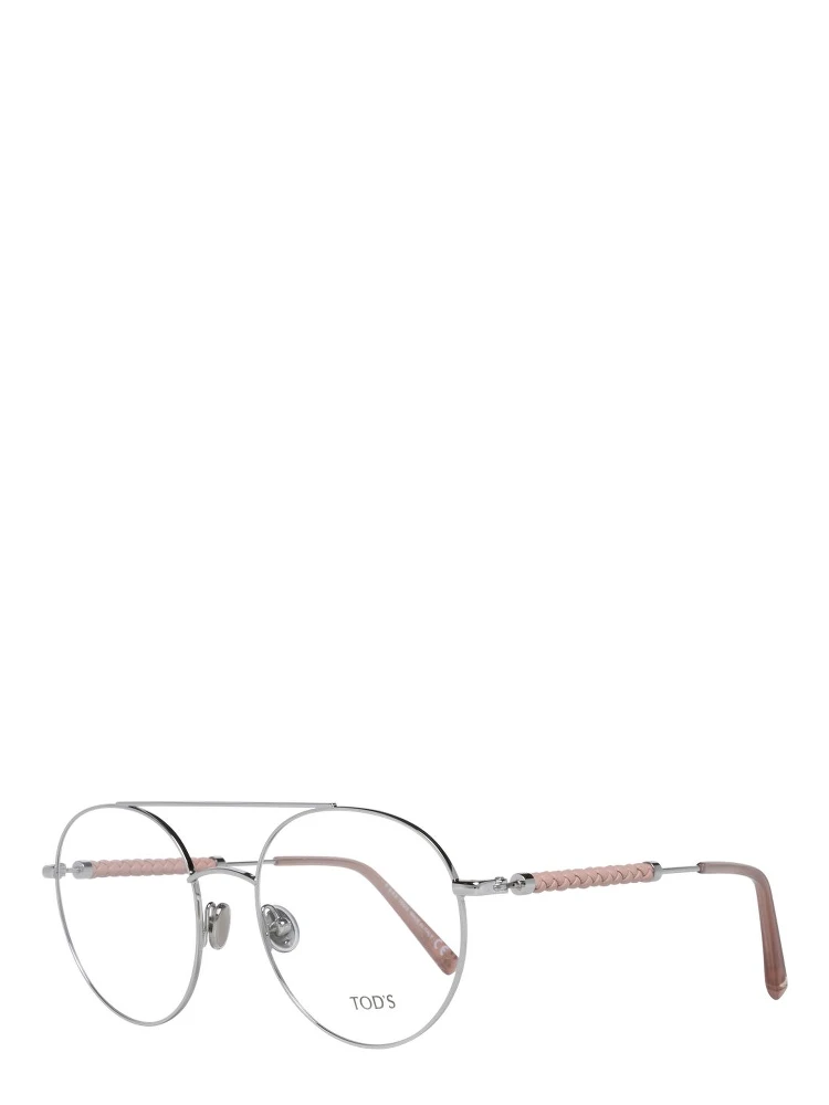 Silver Metal & Leather Glasses (Frames)