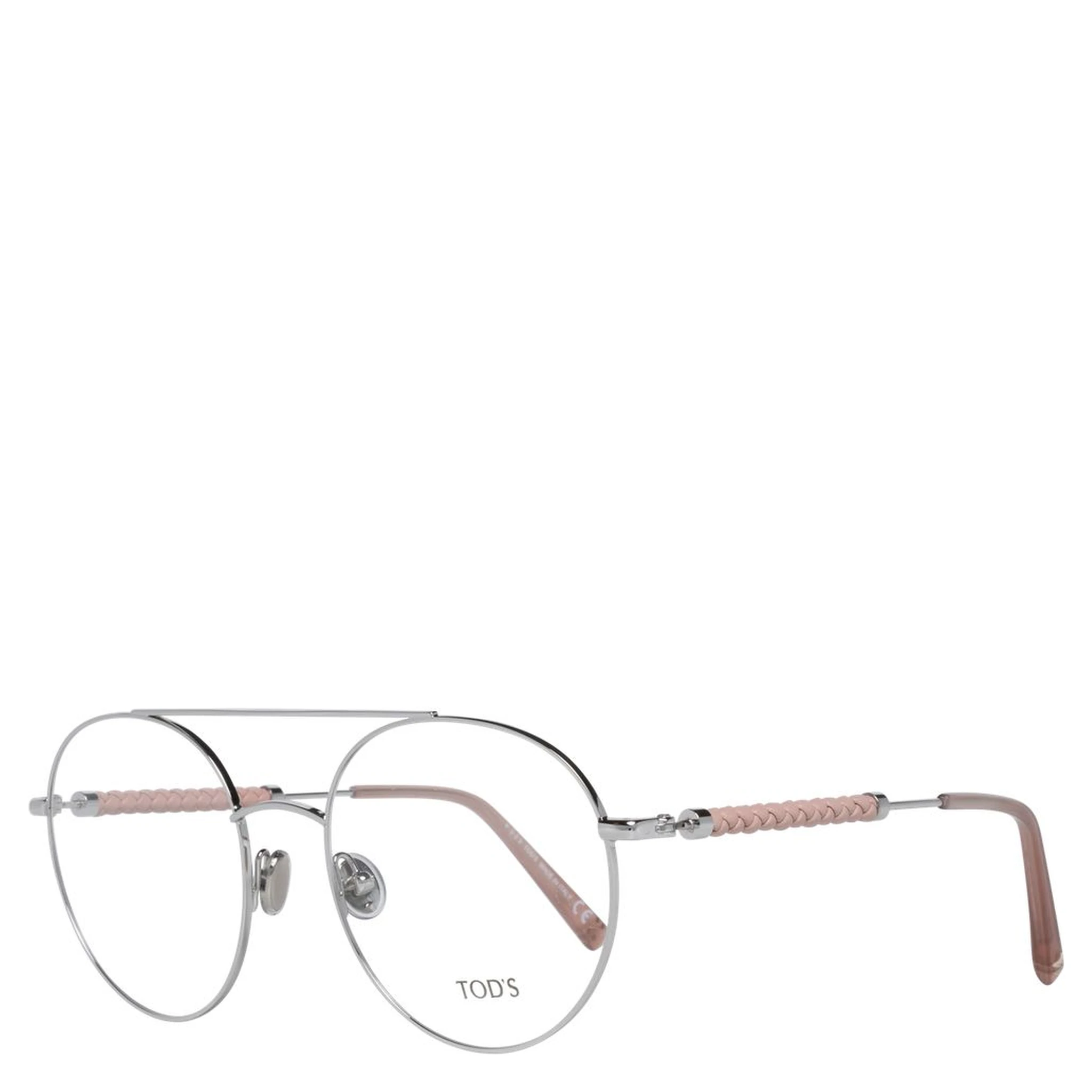 Silver Metal & Leather Glasses (Frames)