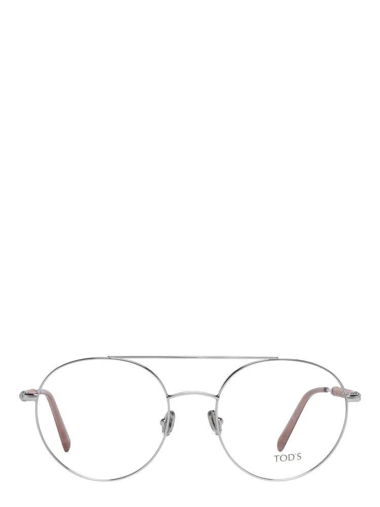 Silver Metal & Leather Glasses (Frames) alternative