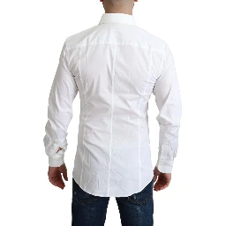 White Cotton Stretch Men Formal SICILIA Shirt