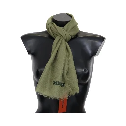 Green Cashmere Unisex Neck Wrap Scarf