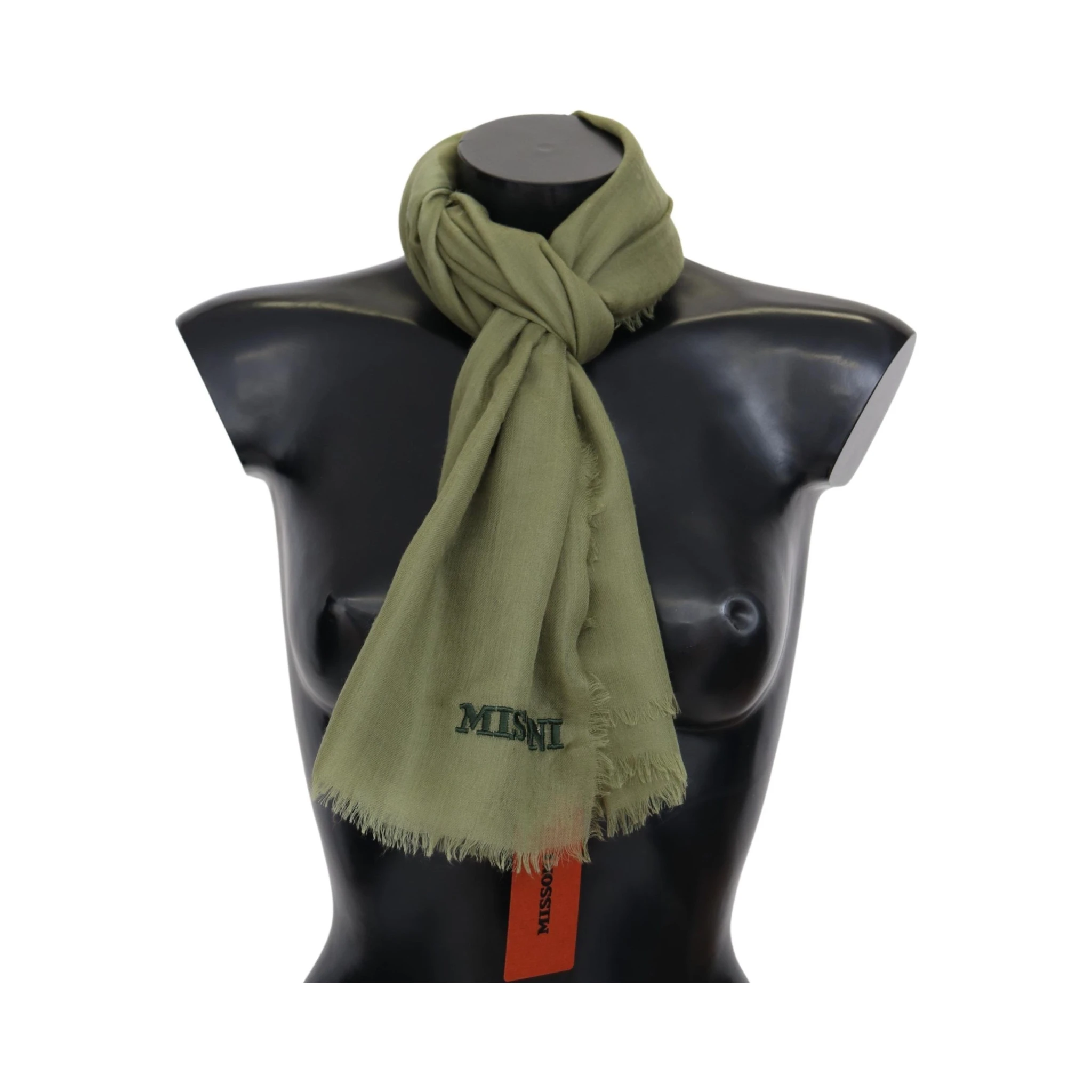 Green Cashmere Unisex Neck Wrap Scarf