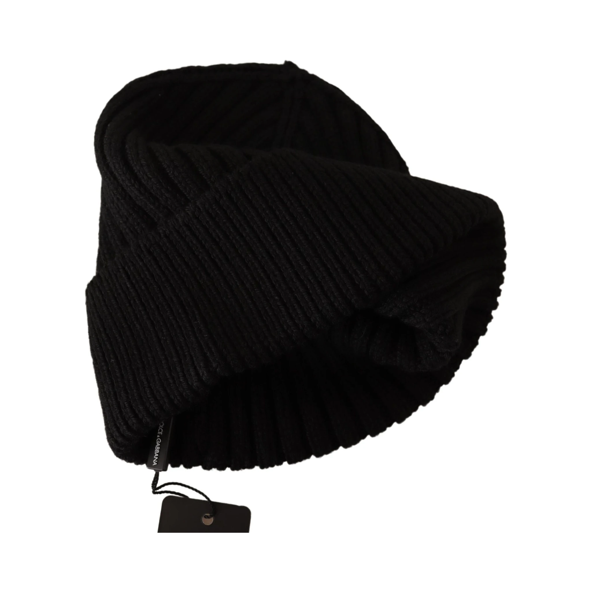 Black Wool Knit Women Winter Hat