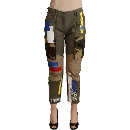 Green Military Cargo Trouser Cotton Pants