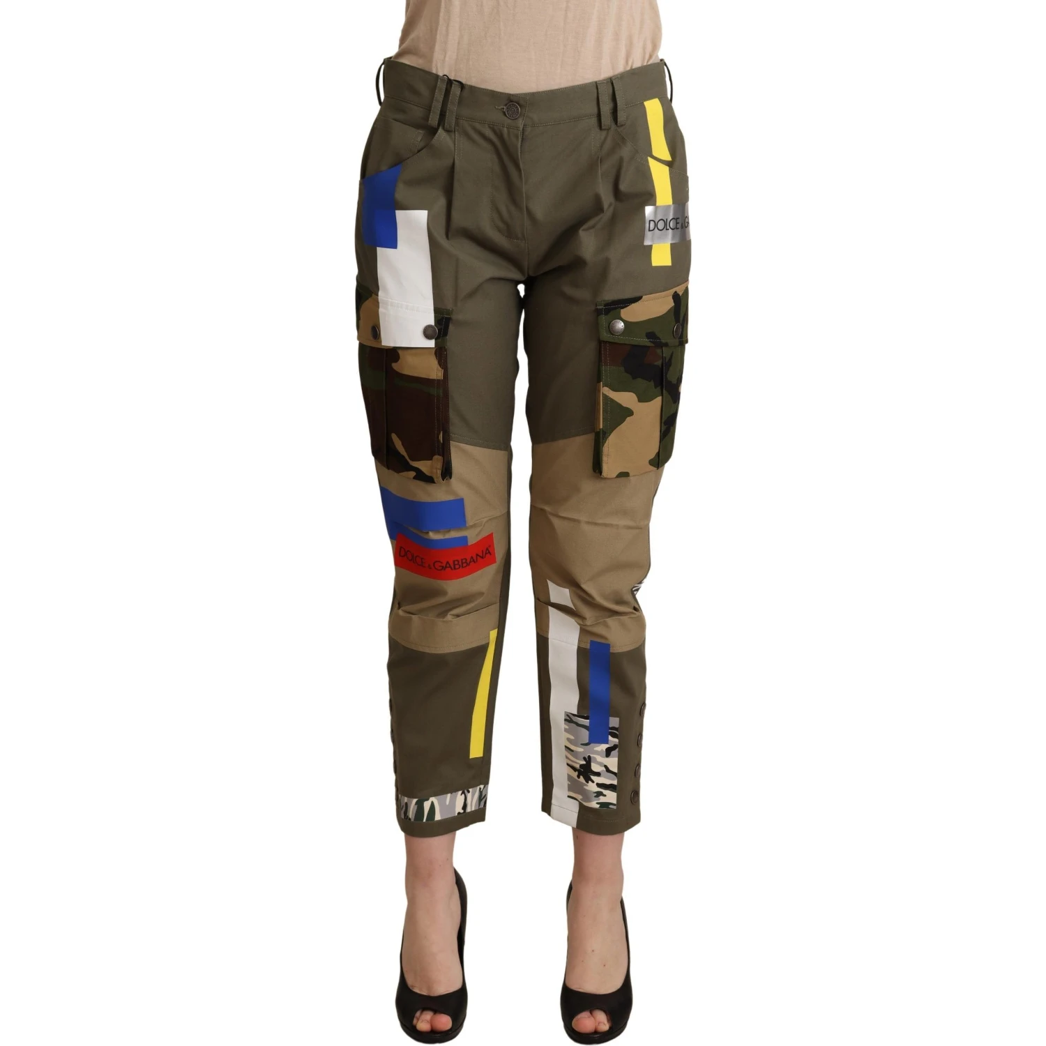 Green Military Cargo Trouser Cotton Pants