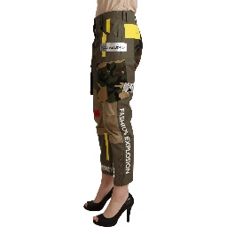 Green Military Cargo Trouser Cotton Pants