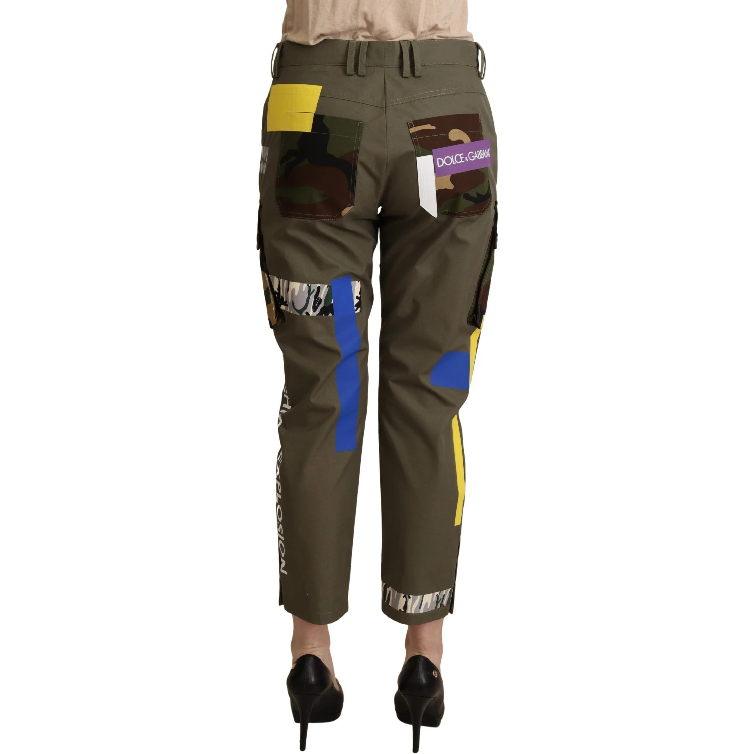 Green Military Cargo Trouser Cotton Pants
