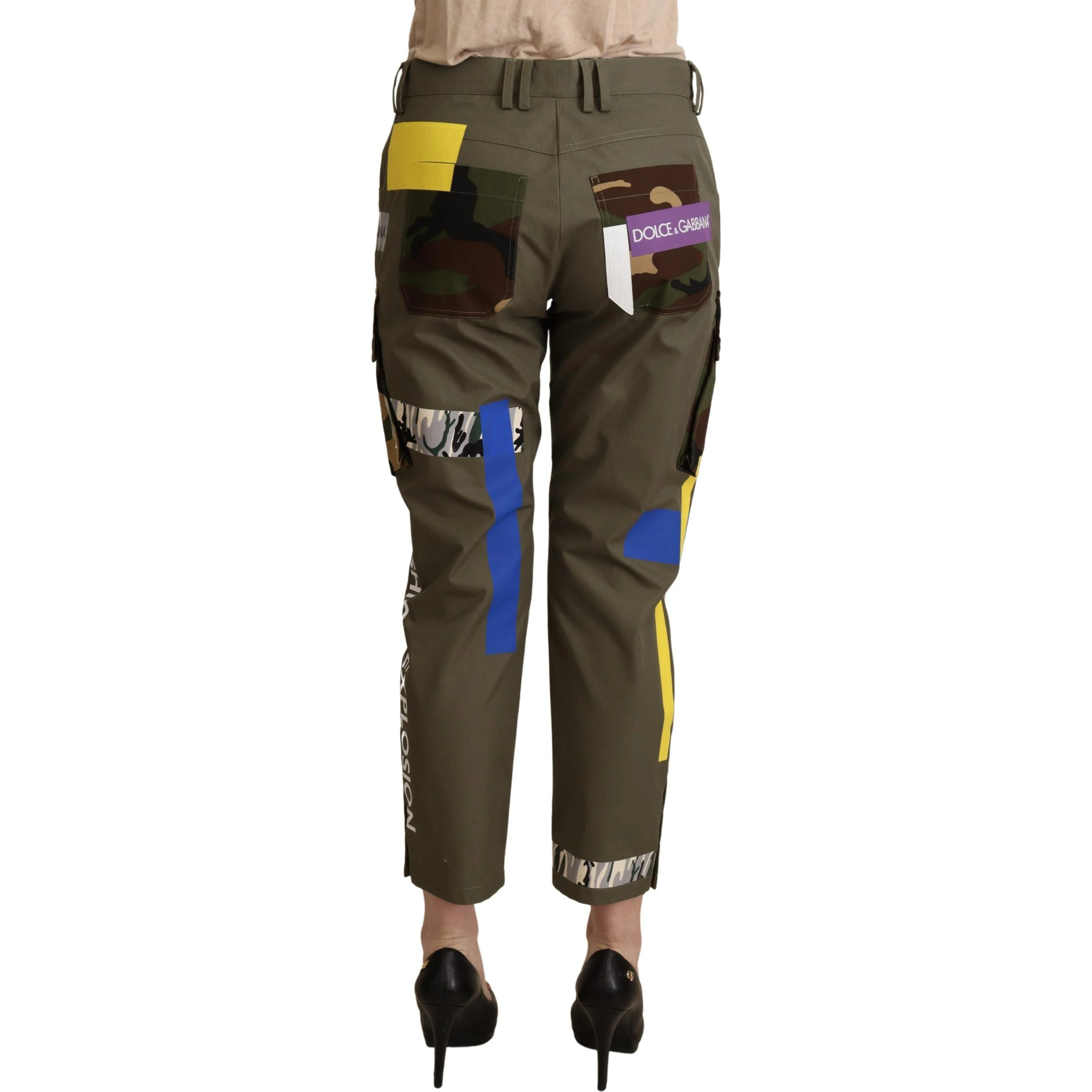 Green Military Cargo Trouser Cotton Pants