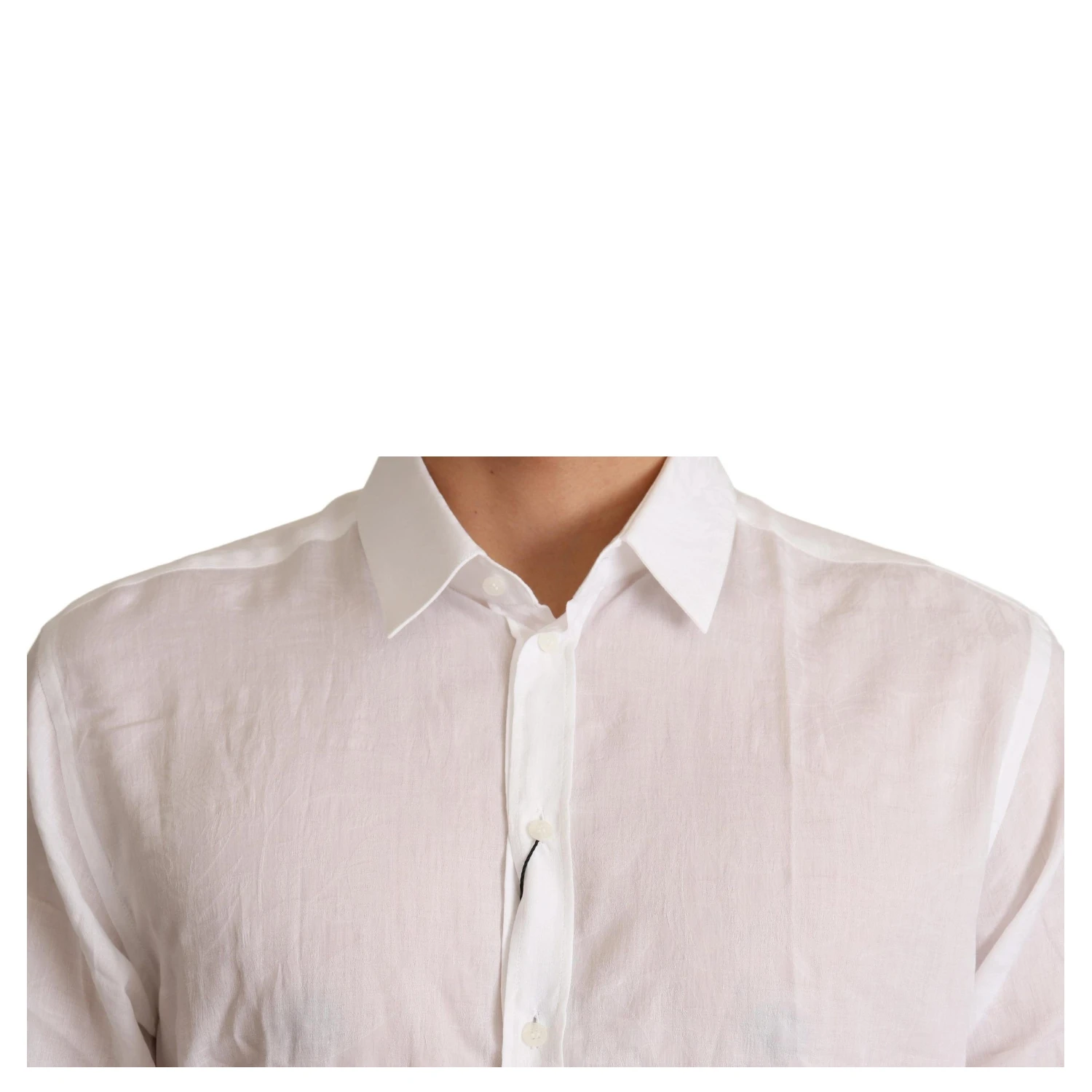 White Cotton Floral Pattern MARTINI Shirt