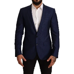 Navy Blue Slim Fit Jacket MARTINI Blazer