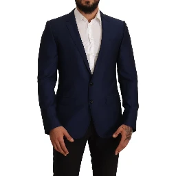 Navy Blue Slim Fit Jacket MARTINI Blazer