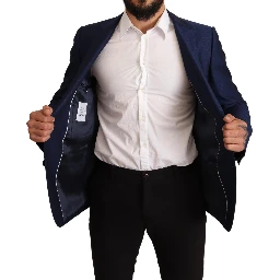 Navy Blue Slim Fit Jacket MARTINI Blazer