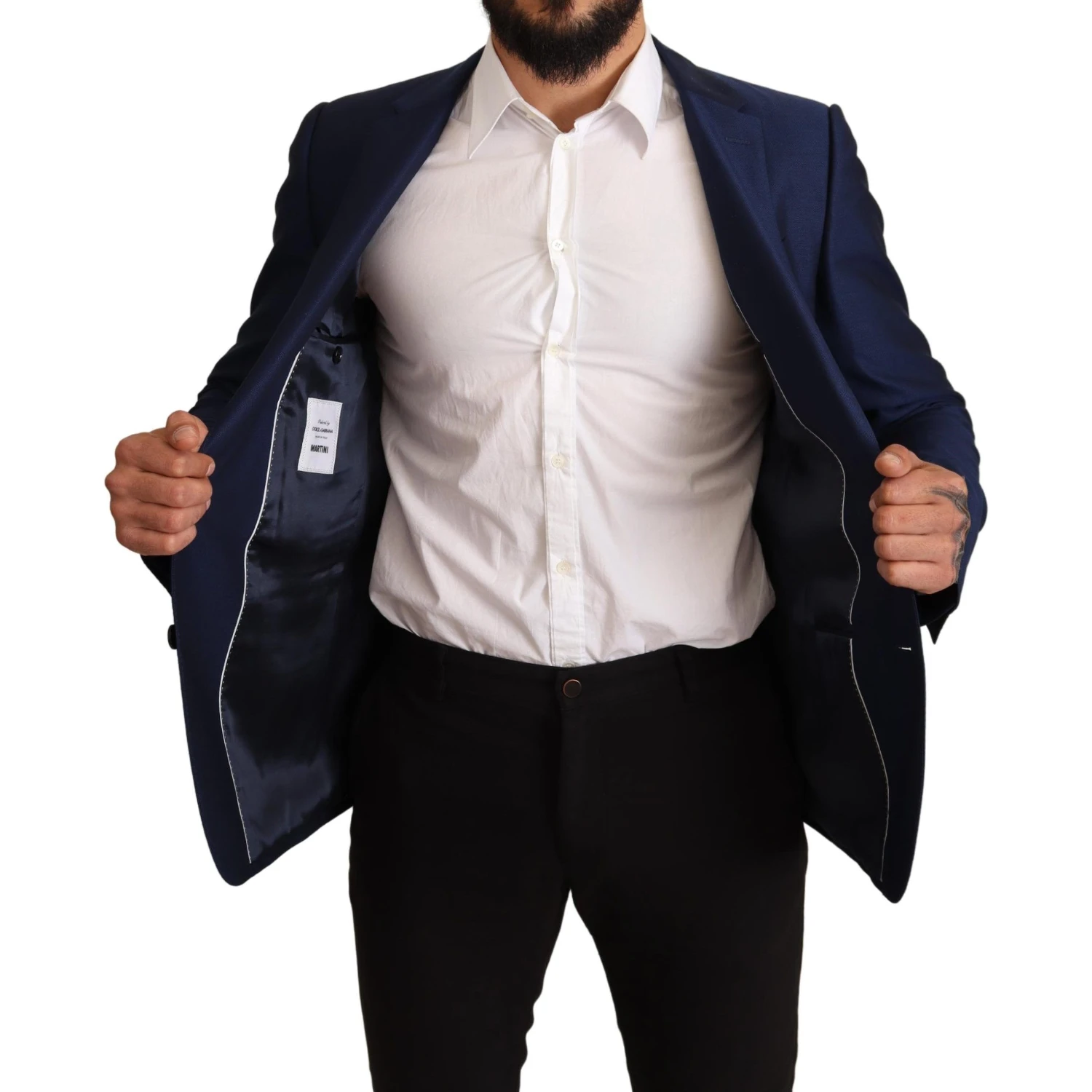 Navy Blue Slim Fit Jacket MARTINI Blazer