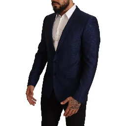 Navy Blue Slim Fit Jacket MARTINI Blazer