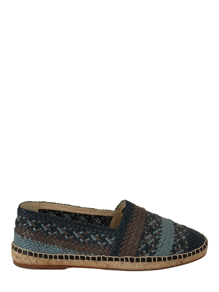 Blue Gray Slip On Buffalo Espadrille Shoes