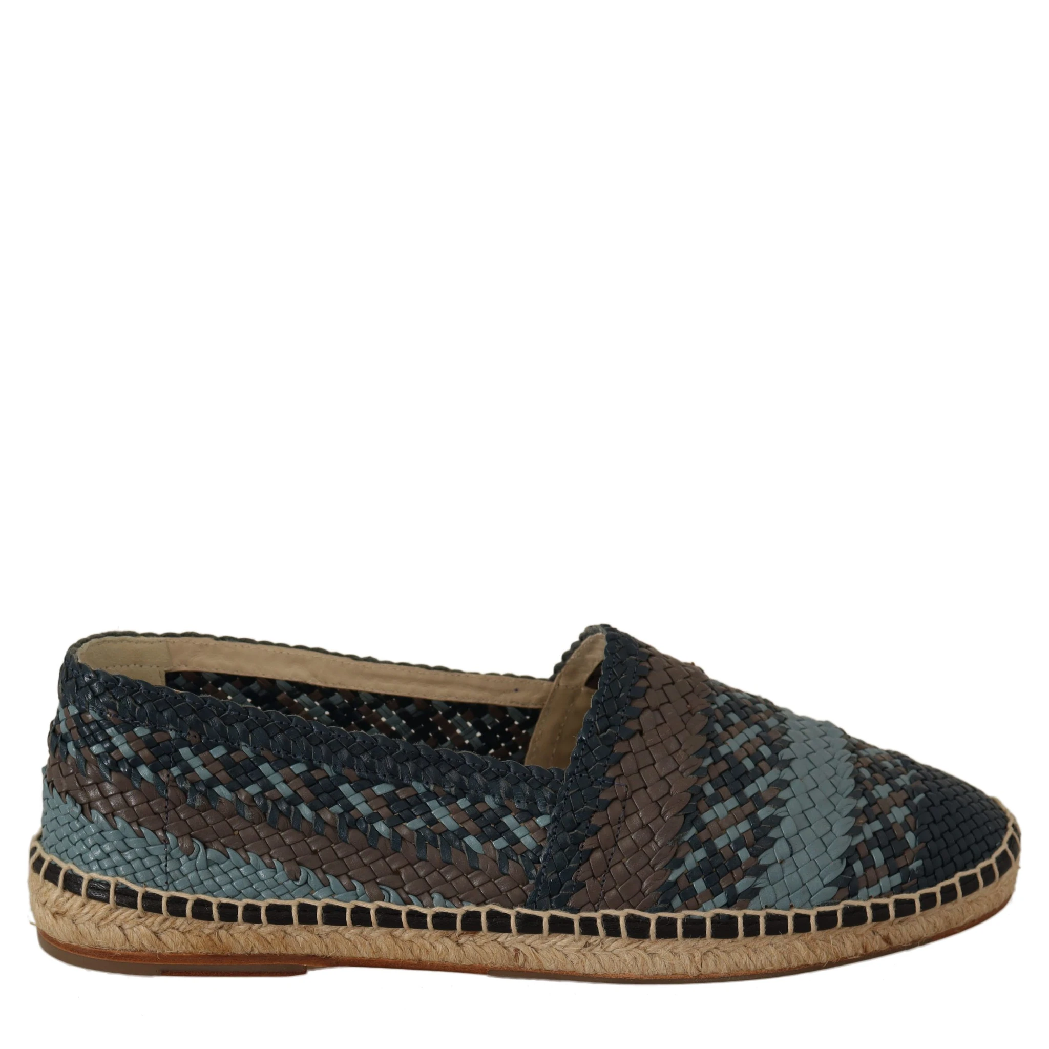 Blue Gray Slip On Buffalo Espadrille Shoes
