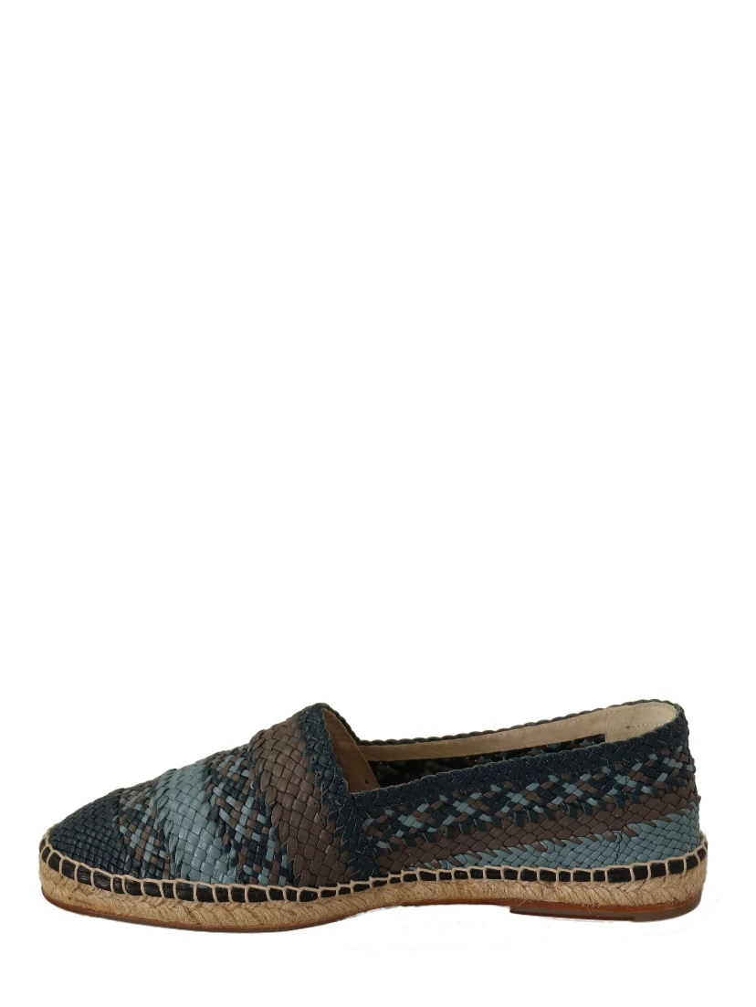 Blue Gray Slip On Buffalo Espadrille Shoes