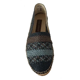 Blue Gray Slip On Buffalo Espadrille Shoes