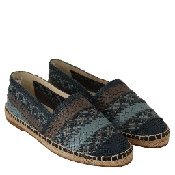 Blue Gray Slip On Buffalo Espadrille Shoes