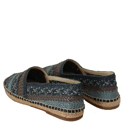 Blue Gray Slip On Buffalo Espadrille Shoes