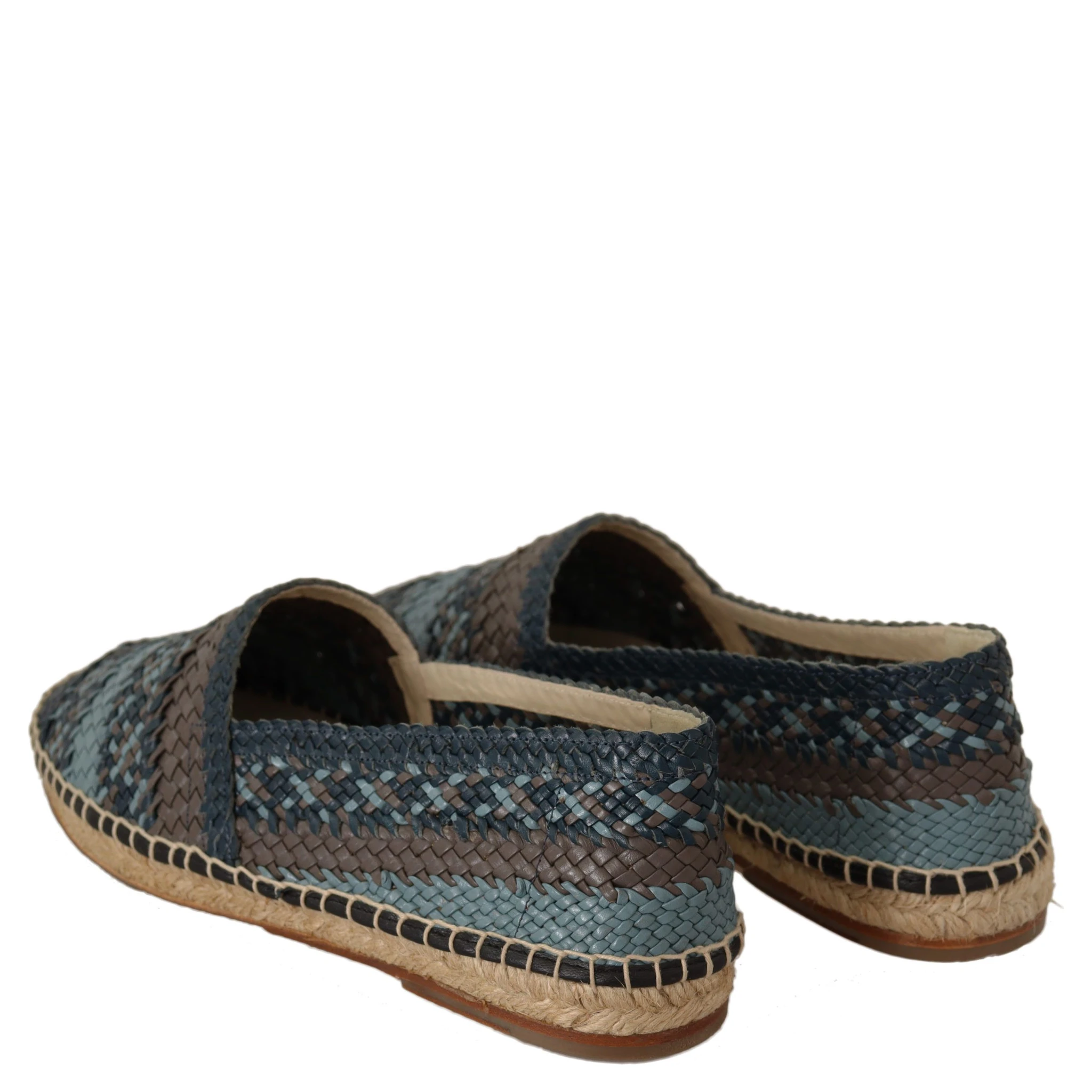 Blue Gray Slip On Buffalo Espadrille Shoes